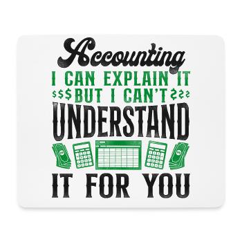Accountant Bookkeeper Accounting - Mouse Pad (horizontal) - white - Front