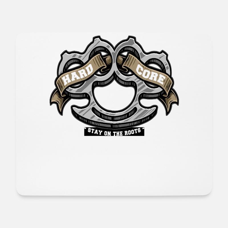 Totenkopf Tot Skelett - Mousepad (Querformat) - Weiß