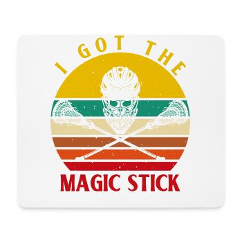 J’ai eu le Magic Stick Lacrosse - Tapis de souris (format paysage) - blanc - Devant
