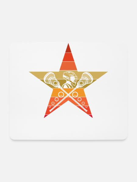 Lacrosse - Mousepad (Querformat) - Weiß