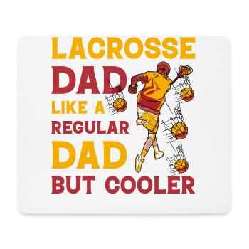 Lacrosse dad like a regular Dad but Cooler - Mousepad (Querformat) - Weiß - Vorne