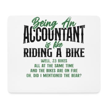 Accountant Bookkeeper Accounting - Mouse Pad (horizontal) - white - Front