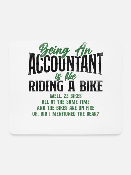 Accountant Bookkeeper Accounting - Mouse Pad (horizontal) - white