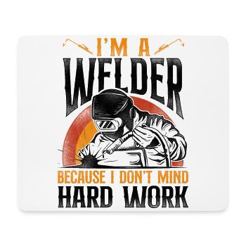 Welder Welding Vintage Retro I'm A - Mousepad (Querformat) - Weiß - Vorne