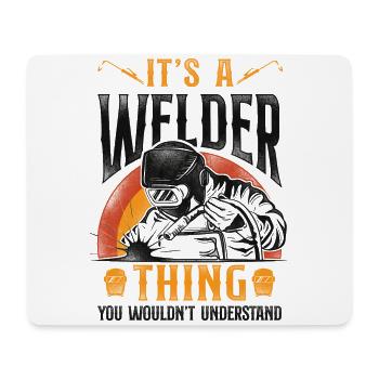 Welder Welding Vintage Retro It's - Mousepad (Querformat) - Weiß - Vorne