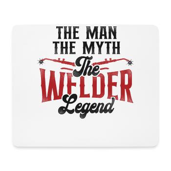 Welder Welding Dad Father Vintage - Mouse Pad (horizontal) - white - Front