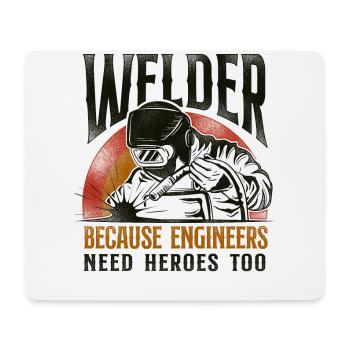 Welder Welding Vintage Retro - Mousepad (Querformat) - Weiß - Vorne