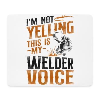 Welder Welding Vintage I'm Not - Mousepad (Querformat) - Weiß - Vorne