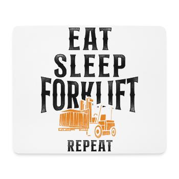 Certified Forklift Truck Operator - Mousepad (Querformat) - Weiß - Vorne