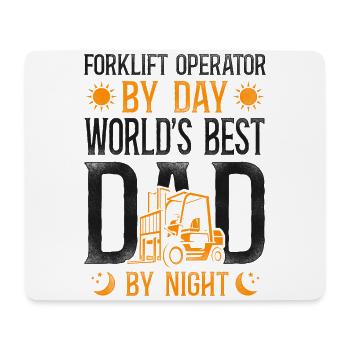 Certified Forklift Truck Operator - Mousepad (Querformat) - Weiß - Vorne