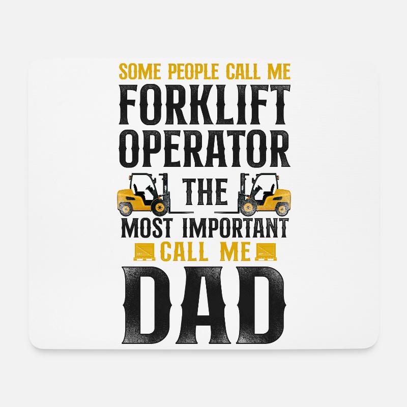 Certified Forklift Truck Operator - Mouse Pad (horizontal) - white