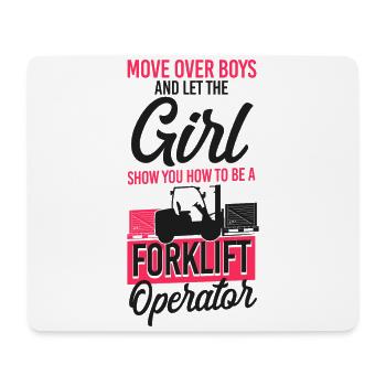 Certified Forklift Truck Operator - Mouse Pad (horizontal) - white - Front