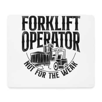 Certified Forklift Truck Operator - Mousepad (Querformat) - Weiß - Vorne