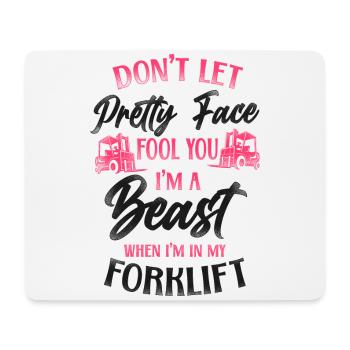 Certified Forklift Truck Operator - Mousepad (Querformat) - Weiß - Vorne