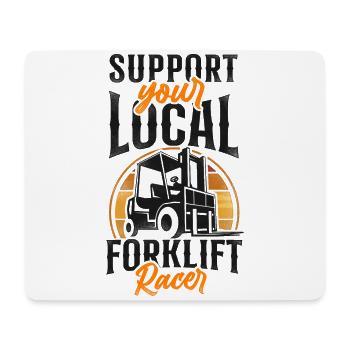 Certified Forklift Truck Operator - Mousepad (Querformat) - Weiß - Vorne