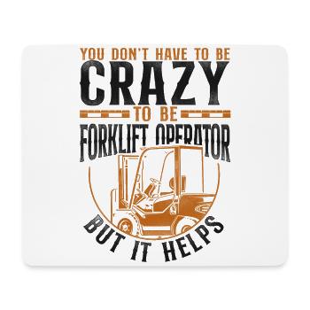 Certified Forklift Truck Operator - Mousepad (Querformat) - Weiß - Vorne