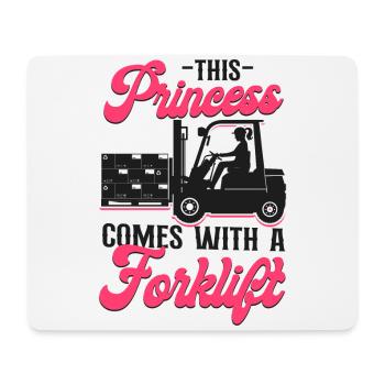 Certified Forklift Truck Operator - Mousepad (Querformat) - Weiß - Vorne