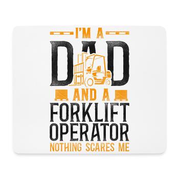 Certified Forklift Truck Operator - Mousepad (Querformat) - Weiß - Vorne