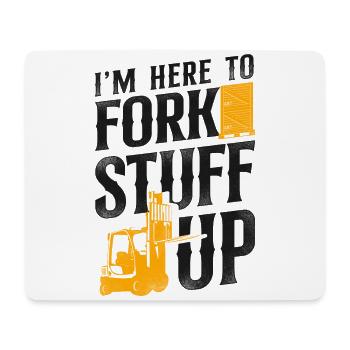 Certified Forklift Truck Operator - Mousepad (Querformat) - Weiß - Vorne