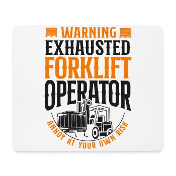 Certified Forklift Truck Operator - Mousepad (Querformat) - Weiß - Vorne