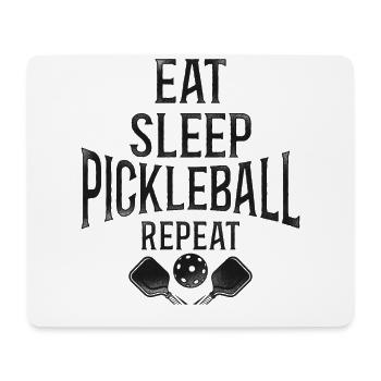 Pickleball Manger Sommeil Pickleball - Tapis de souris (format paysage) - blanc - Devant