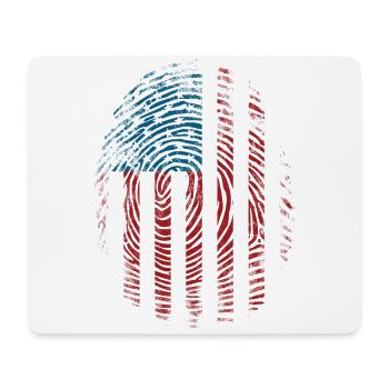Amerikanischer Flagge USA United States Of America - Mousepad (Querformat) - Weiß - Vorne