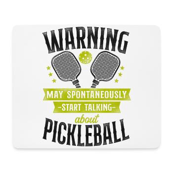 Pickleball Warning May - Mousepad (Querformat) - Weiß - Vorne