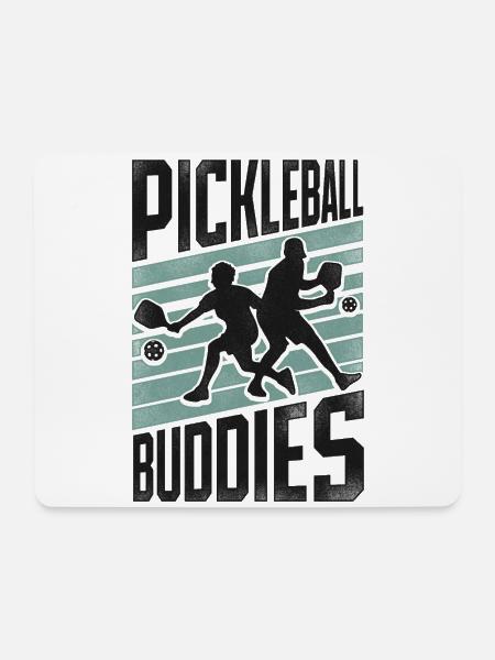 Pickleball Friends Pickleball - Mousepad (Querformat) - Weiß