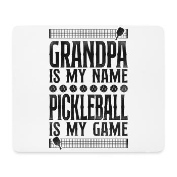 Pickleball Grandpa Grandpa Is My - Mousepad (Querformat) - Weiß - Vorne