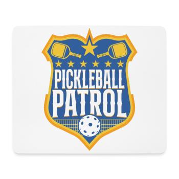 Pickleball Badge Pickleball Patrol - Mouse Pad (horizontal) - white - Front