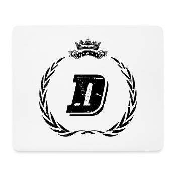 D letter wreath - Mouse Pad (horizontal) - white - Front