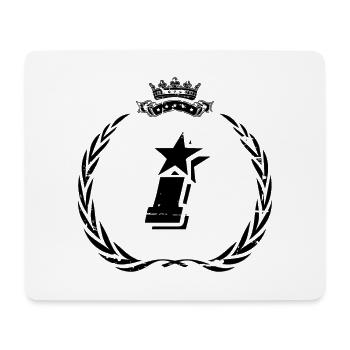 I lettre couronne - Tapis de souris (format paysage) - blanc - Devant