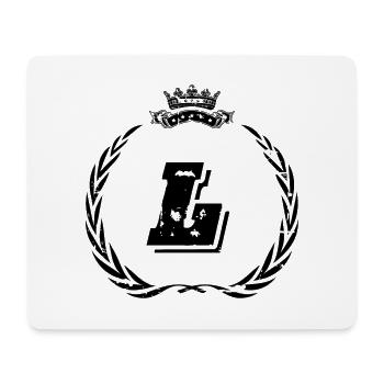L letter wreath - Mouse Pad (horizontal) - white - Front