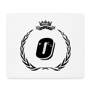 O couronne de lettres - Tapis de souris (format paysage) - blanc - Devant