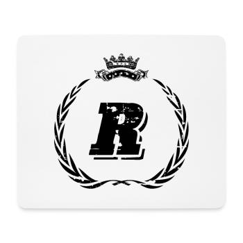 R letter wreath - Mouse Pad (horizontal) - white - Front