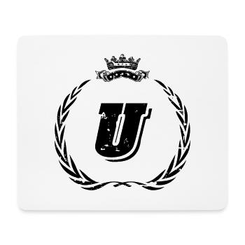 U letter wreath - Mouse Pad (horizontal) - white - Front