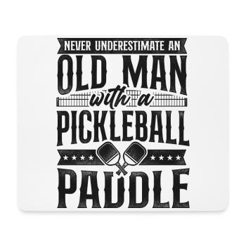 Pickleball Grandpa Never - Mouse Pad (horizontal) - white - Front
