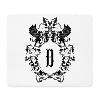 D Buchstabe Wappen - Mousepad (Querformat) - Weiß - Vorne