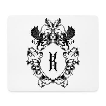Armoiries de la lettre K - Tapis de souris (format paysage) - blanc - Devant