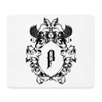 P letter coat of arms - Mouse Pad (horizontal) - white - Front