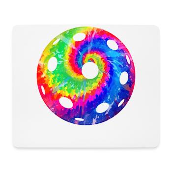 Pickleball Tie Dye Retro 80s 90s - Mousepad (Querformat) - Weiß - Vorne