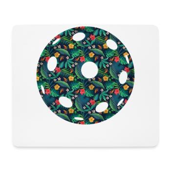 Fleur de pickleball florale - Tapis de souris (format paysage) - blanc - Devant