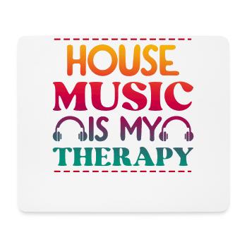 House Music Clubbing - Mouse Pad (horizontal) - white - Front