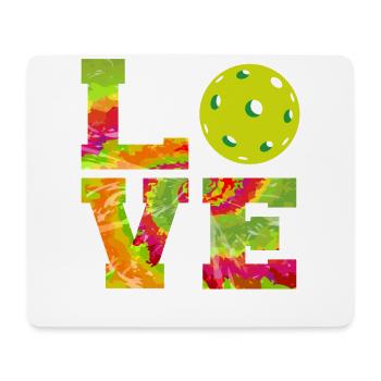 Pickleball Tie Dye 80s90s Love - Mouse Pad (horizontal) - white - Front