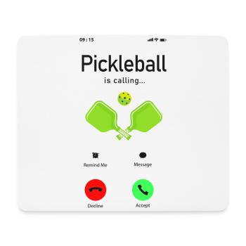 Pickleball Pickleball m’appelle - Tapis de souris (format paysage) - blanc - Devant