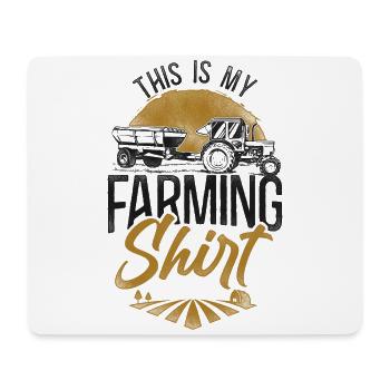 Farming Farmer Tractor Vintage - Mousepad (Querformat) - Weiß - Vorne