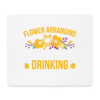 Weekend Forecast Flower Arrangements With Drinking Chance - Mouse Pad (horizontal) - white - Front
