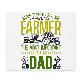Farming Farmer Dad Father Tractor - Mouse Pad (horizontal) - white - Front