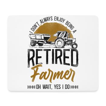 Farming Farmer Retired Tractor - Mousepad (Querformat) - Weiß - Vorne