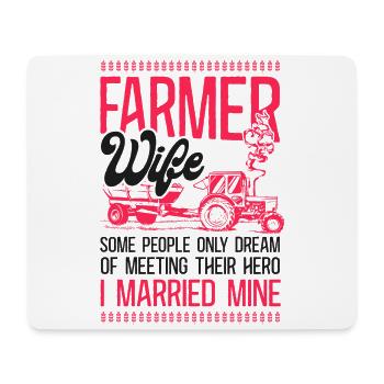 Farming Farmer Wife Tractor Farmer - Mousepad (Querformat) - Weiß - Vorne